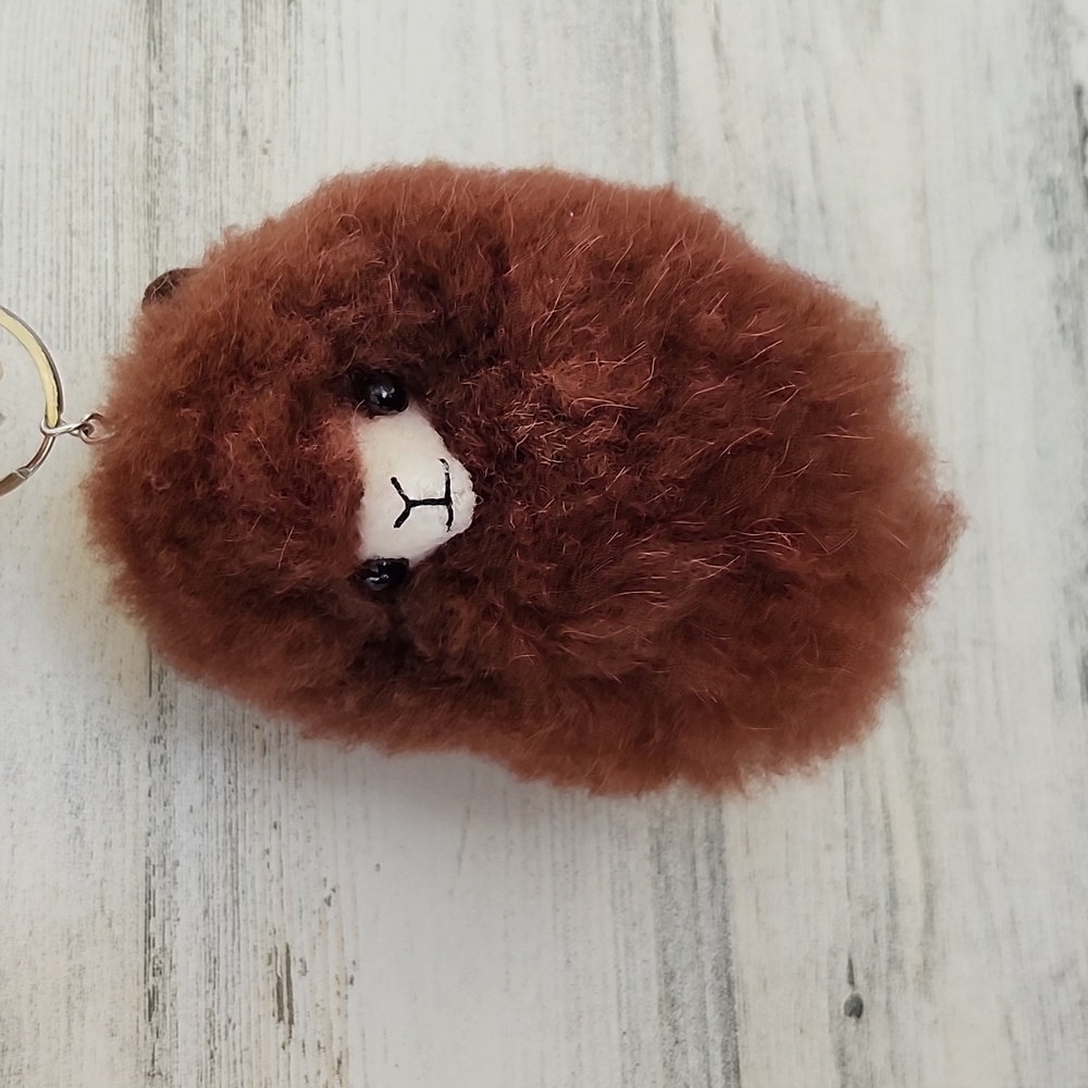 TERRA BABY ALPACA FUR KEYCHAIN/BAG CHARM - Picture 7 of 7